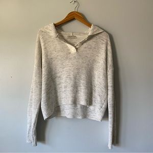 Urban Outfitters cropped knit hoodie.